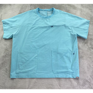 FIGS Scrub Top Mens XL Blue Medical Nursing Doctor Dentist Student Lightweight